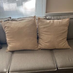 Tan pillows